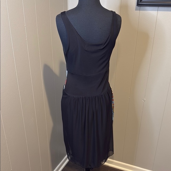 Desigual Women’s Medium Multicolor Abstract Mesh Layer Midi Dress - Picture 4 of 5